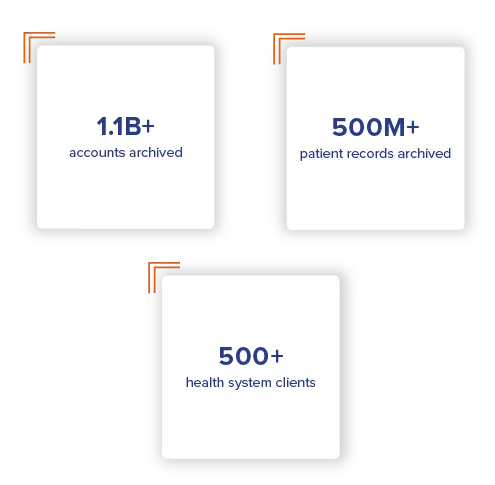 Healthcare data archiving stats